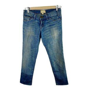 Current Elliott Jeans Size 24 The Skinny Denim Blue  Fitted Low Waist Ankle